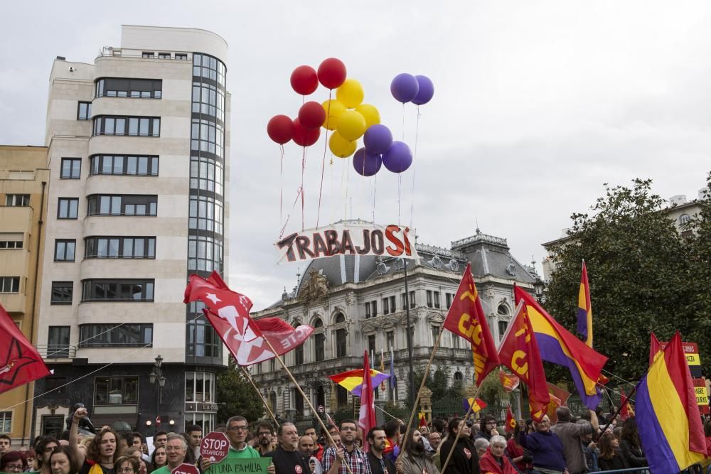 Las protestas en la plaza de La Escandalera