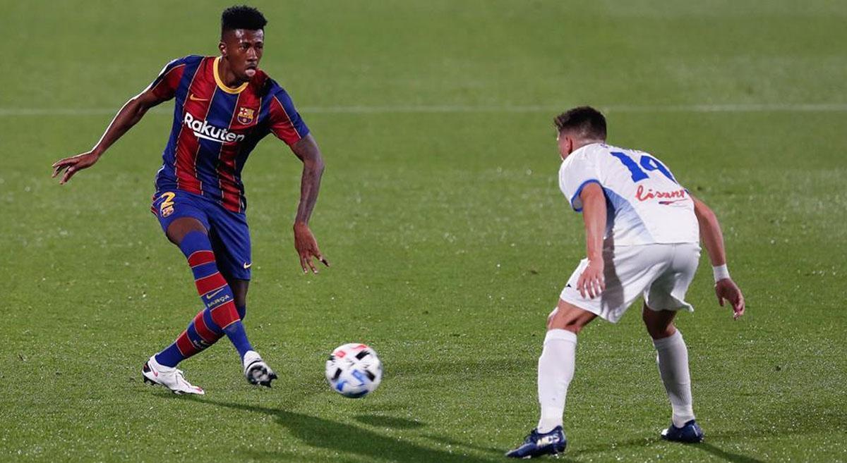 Igor Gomes se lesionó la tarde de su debut oficial con el filial azulgrana