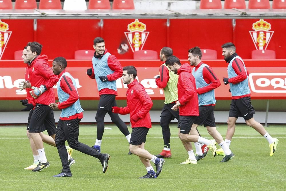 Entrenamiento del Sporting de Gijón