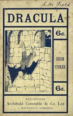 Primeira edición ilustrada do &quot;Drácula&quot; de Bram Stoker.