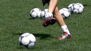 Imagen de un entrenamiento de la selección femenina de fútbol.