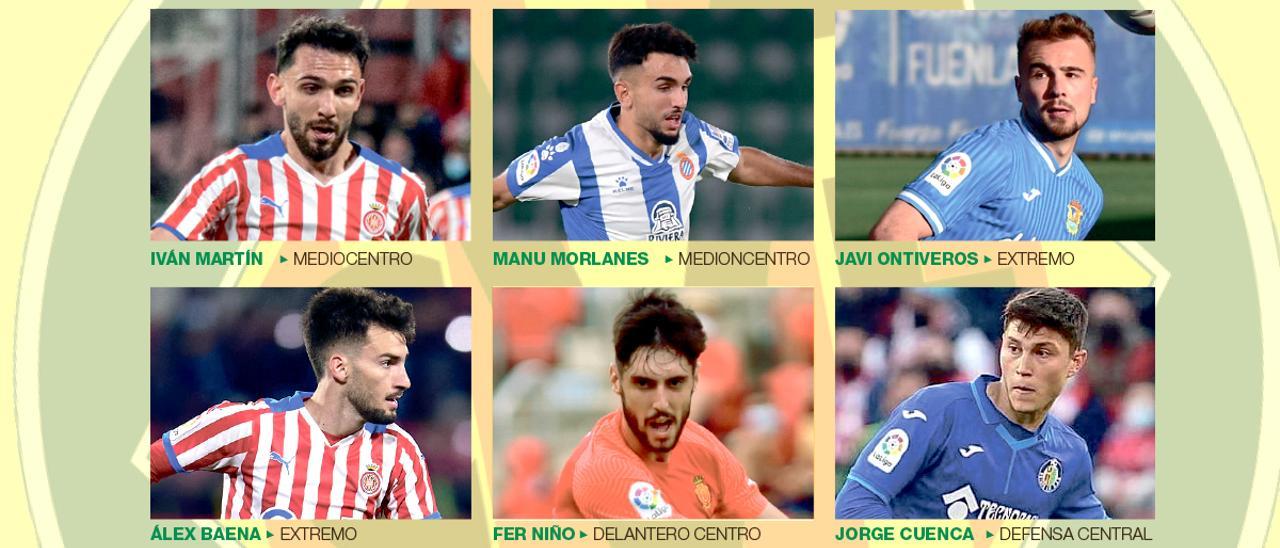 Seis de los jugadores que pertenecen al Villarreal CF y que han jugado cedidos en otros clubs.