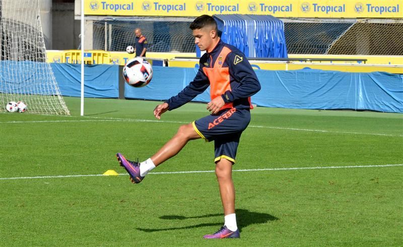 Entrenamiento de la UD Las Palmas, 9 enero 2017