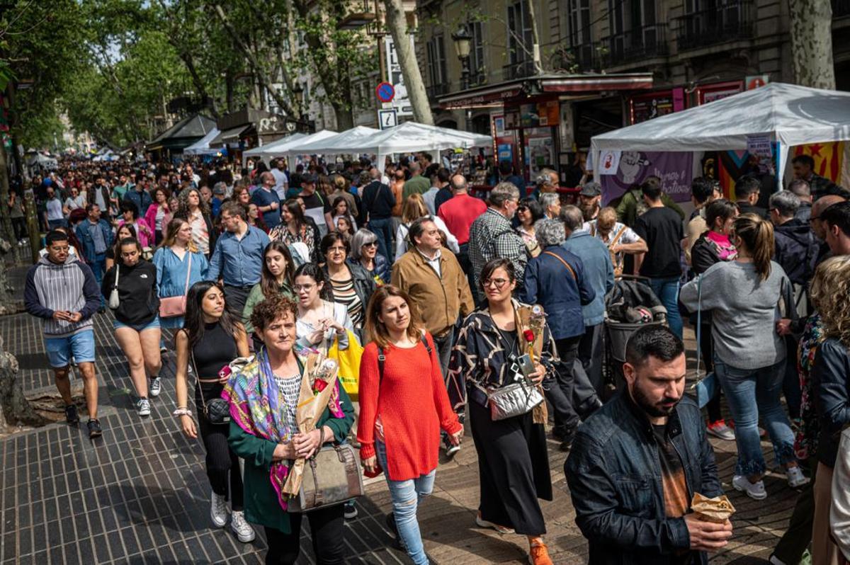 Sant Jordi de récord en Barcelona