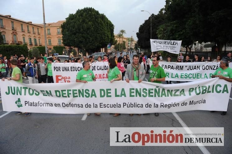 Manifestación contra la LOMCE en Murcia