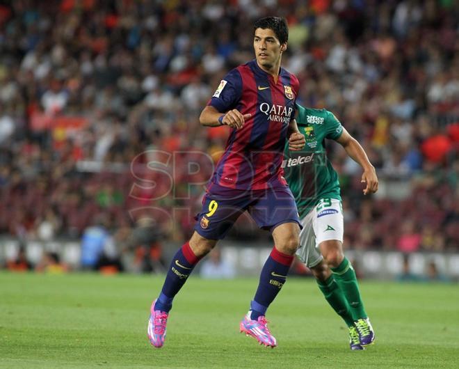 Luís Suárez debutó en el Camp Nou el 18 de agosto en el Trofeo Joan Gamper frente al Club León.
