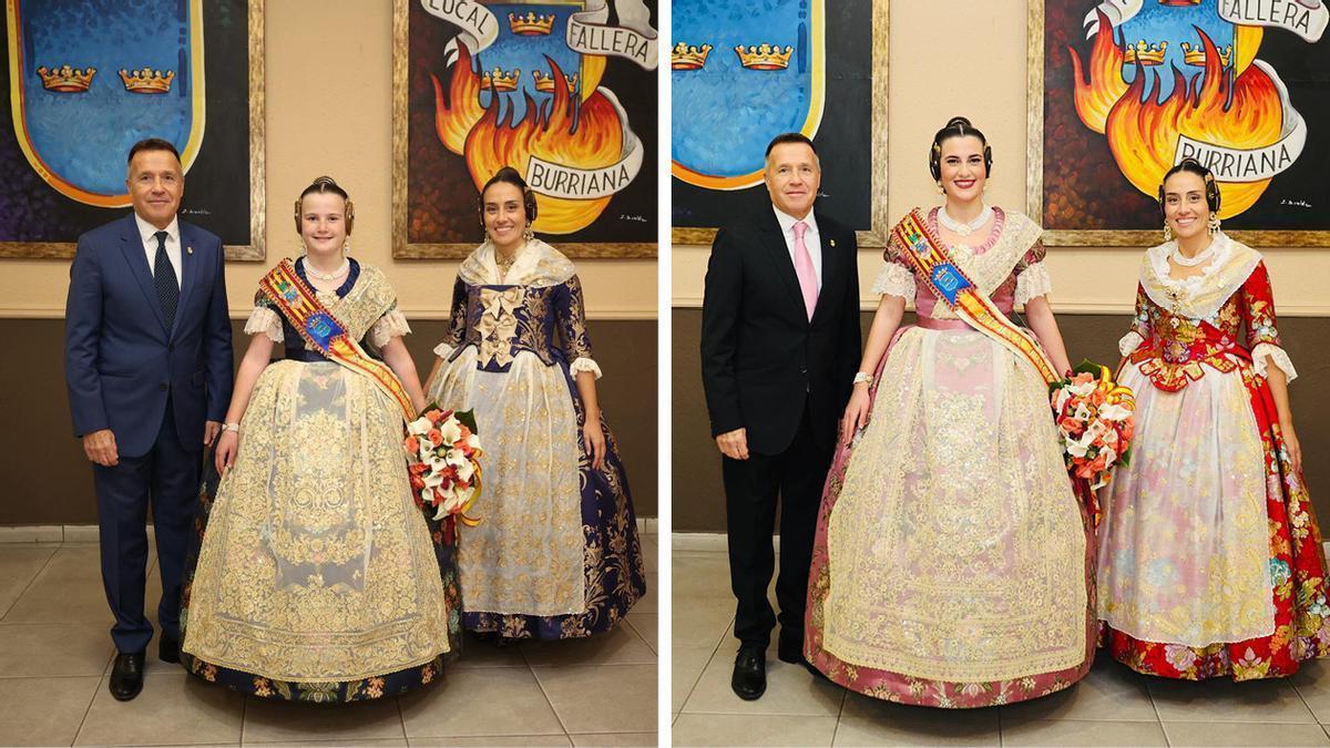 Las reinas falleras de Burriana para 2026.