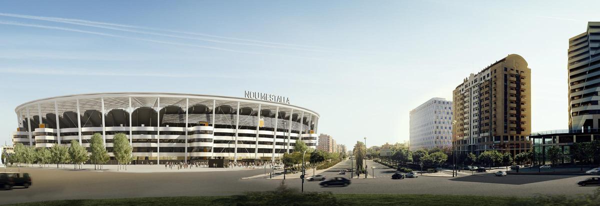 Simulación del Nou Mestalla