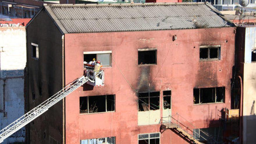 Incendi a Badalona.