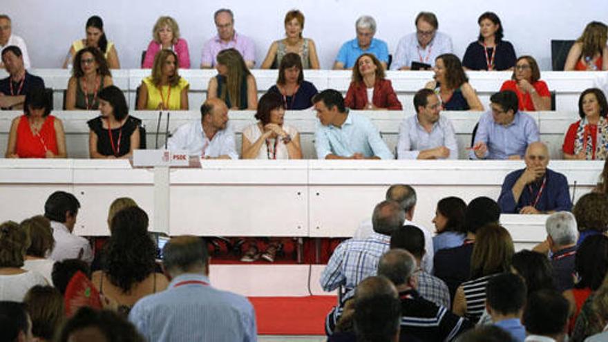 La imagen muestra la celebración del comité federal del pasado mes de julio, con Pedro Sánchez todavía al frente. El PSOE celebra hoy un nuevo conclave para decidir su postura.