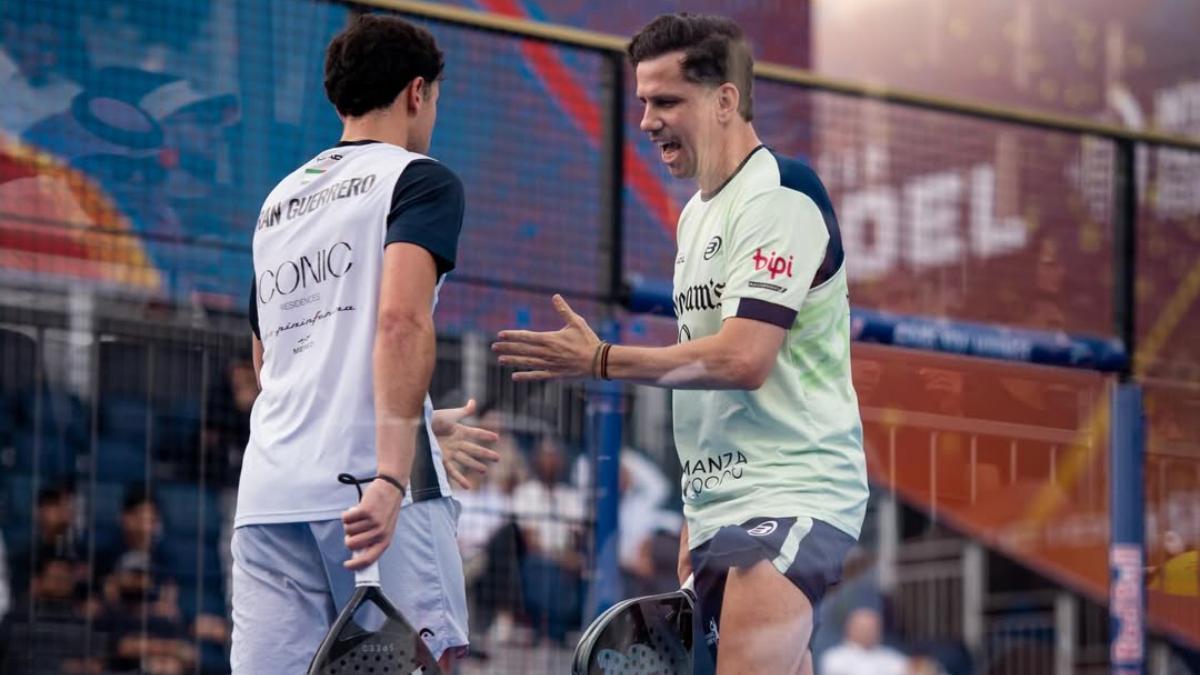Paquito Navarro celebra su primera victoria con Fran Guerrero en Premier Padel esta temporada
