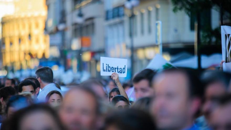 Manifestación en defensa de la escuela concertada en València.