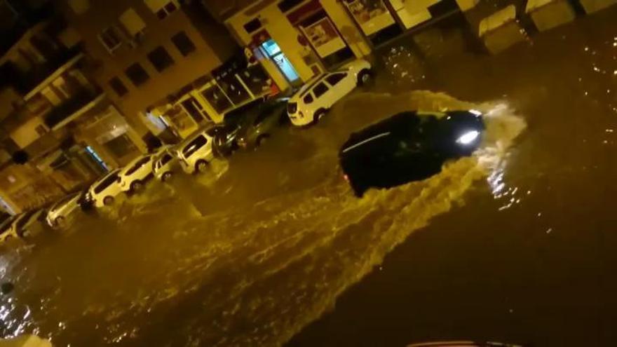 La monumental tormenta de la noche del sábado