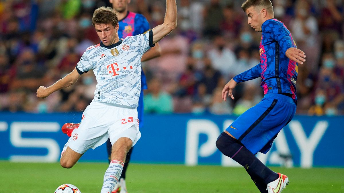 Thomas Müller, en el partido de Champions frente al Barça | EFE