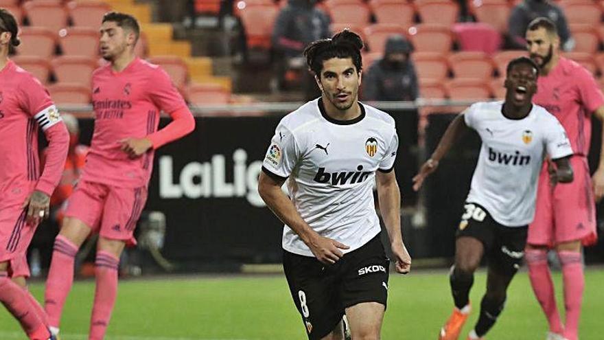 Soler fue decisivo en el partido de la primera vuelta en Mestalla.