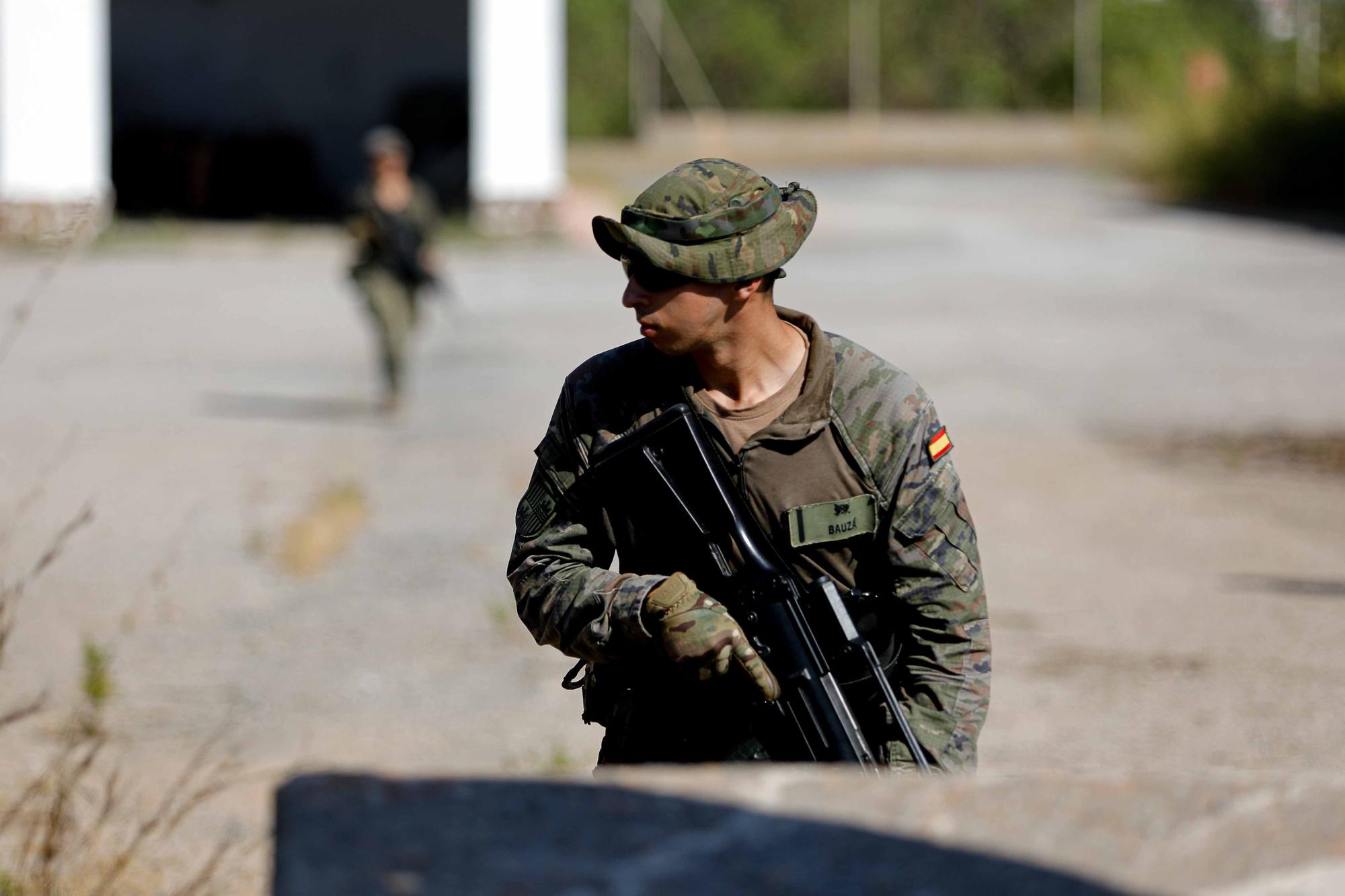 Militares en Ibiza: listos para la acción