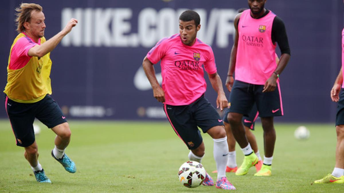 Rafinha, durante un entrenamiento