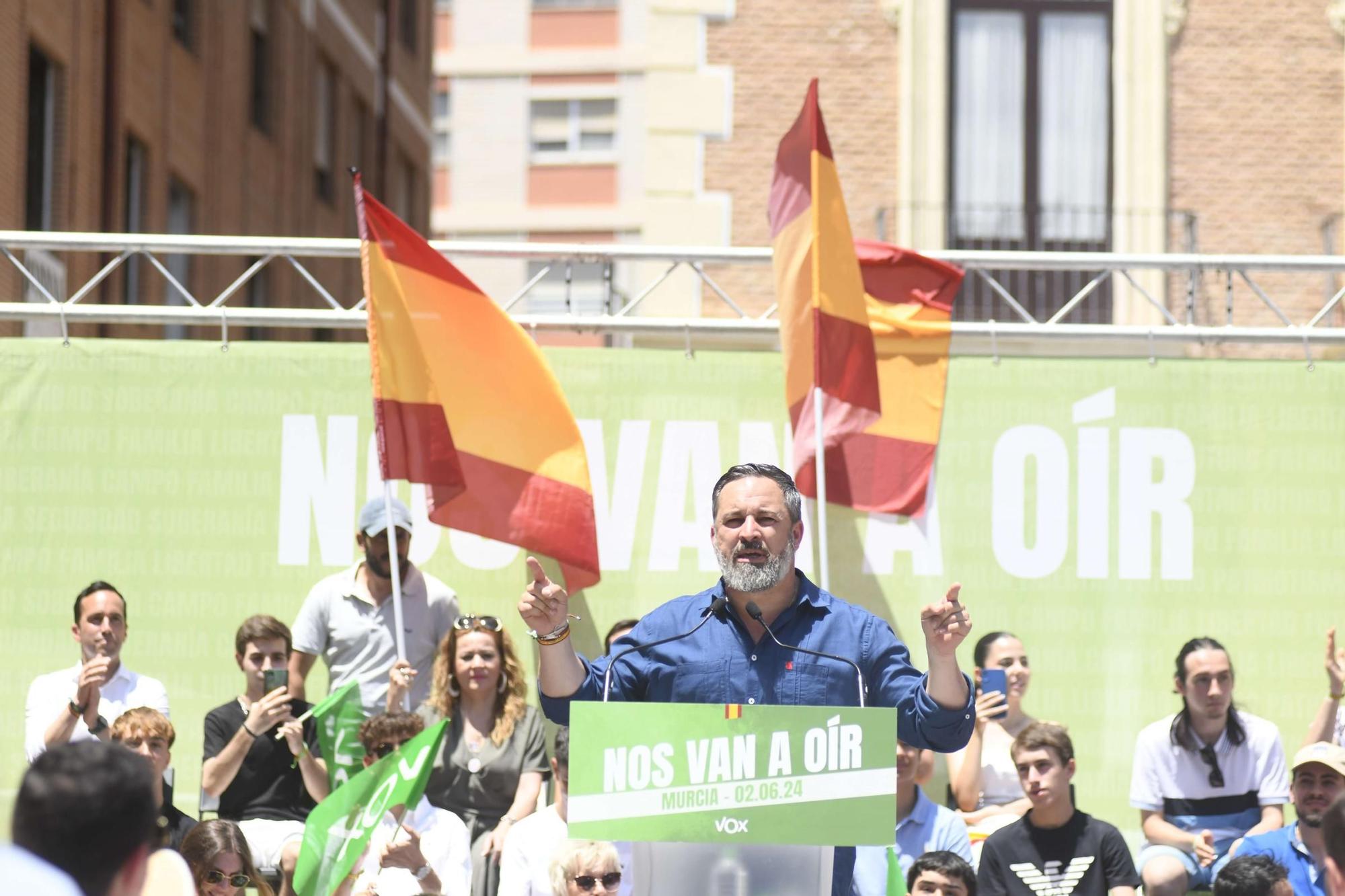 Acto de Santiago Abascal y Jorge Buxadé en Murcia