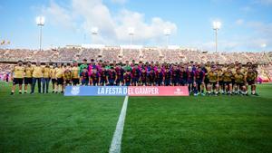 La plantilla del Barça se presenta antes del Trofeo Joan Gamper ante el Mónaco