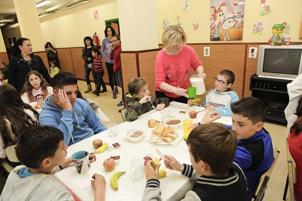 Desayuno saludable en el Colegio Nicanor Piñole