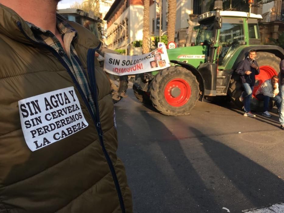 Colapso en Murcia por la manifestación de los agri