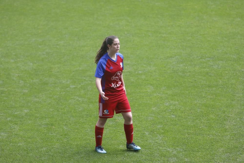 El derbi femenino de Gijón, en imágenes