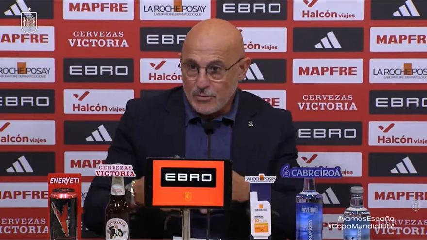 Luis de la Fuente se pone serio tras recibir tantas preguntas sobre Hansi Flick