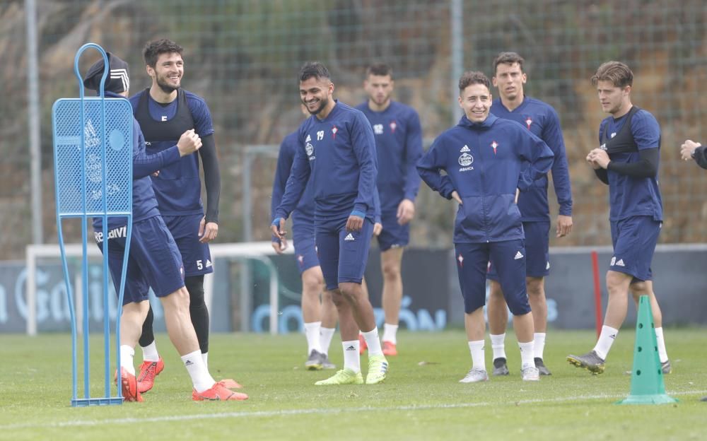 El Celta se ejercita en A Madroa pensando en el Espanyol