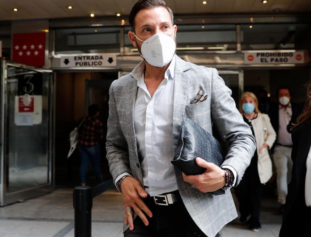 Antonio David Flores a su llegada al juicio contra La Fábrica de la Tele en Madrid