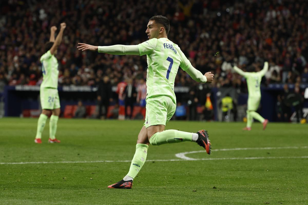 Ferran Torres demostró ser un ariete de calidad en el Metropolitano