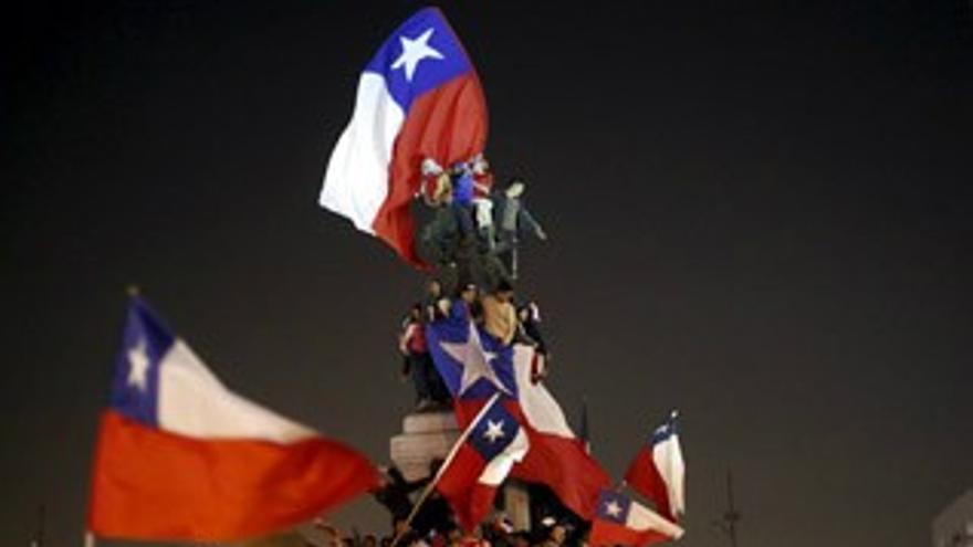 Chile celebra su presencia en las semifinales de la Copa América 2015