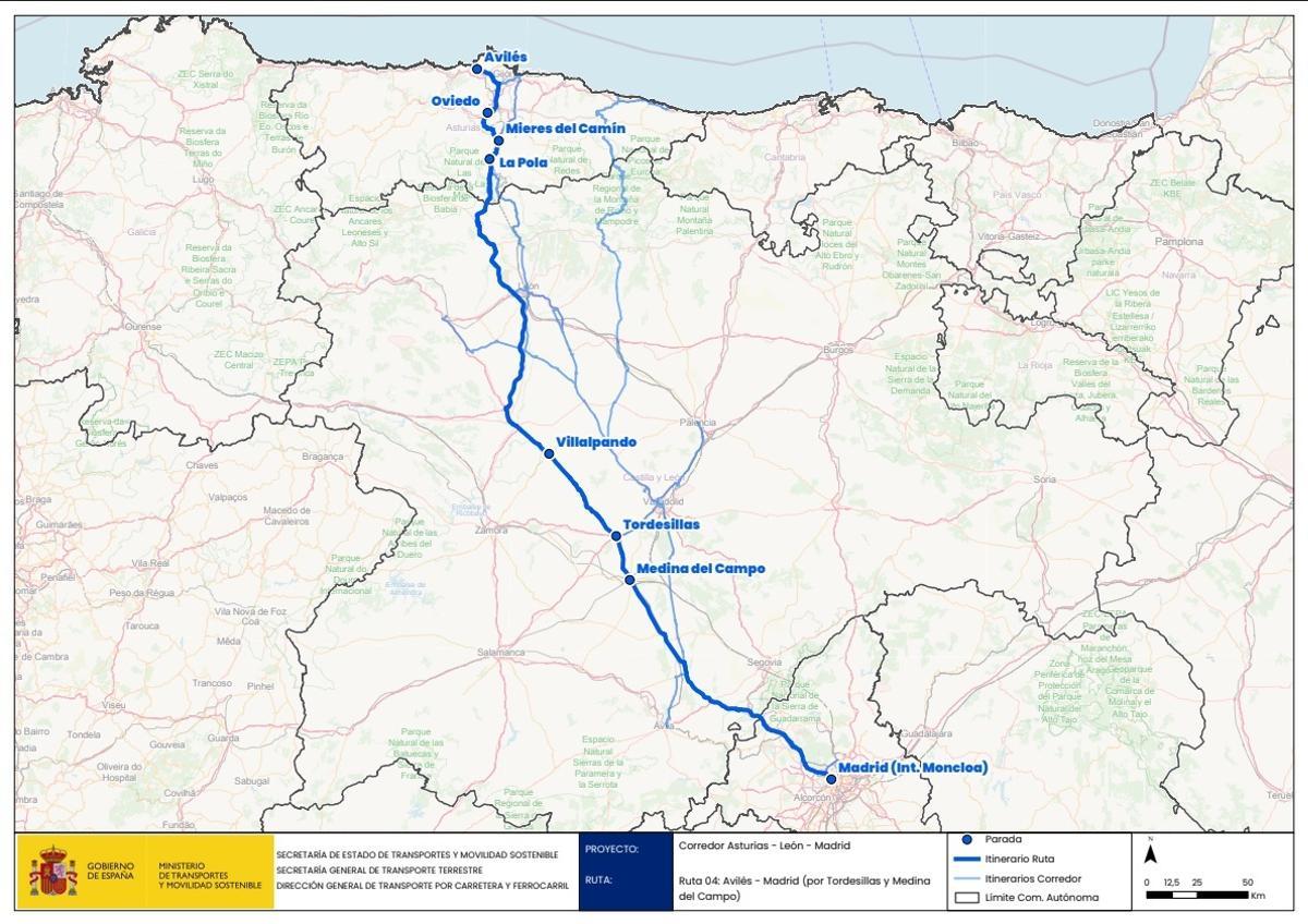 Ruta Avilés-Madrid