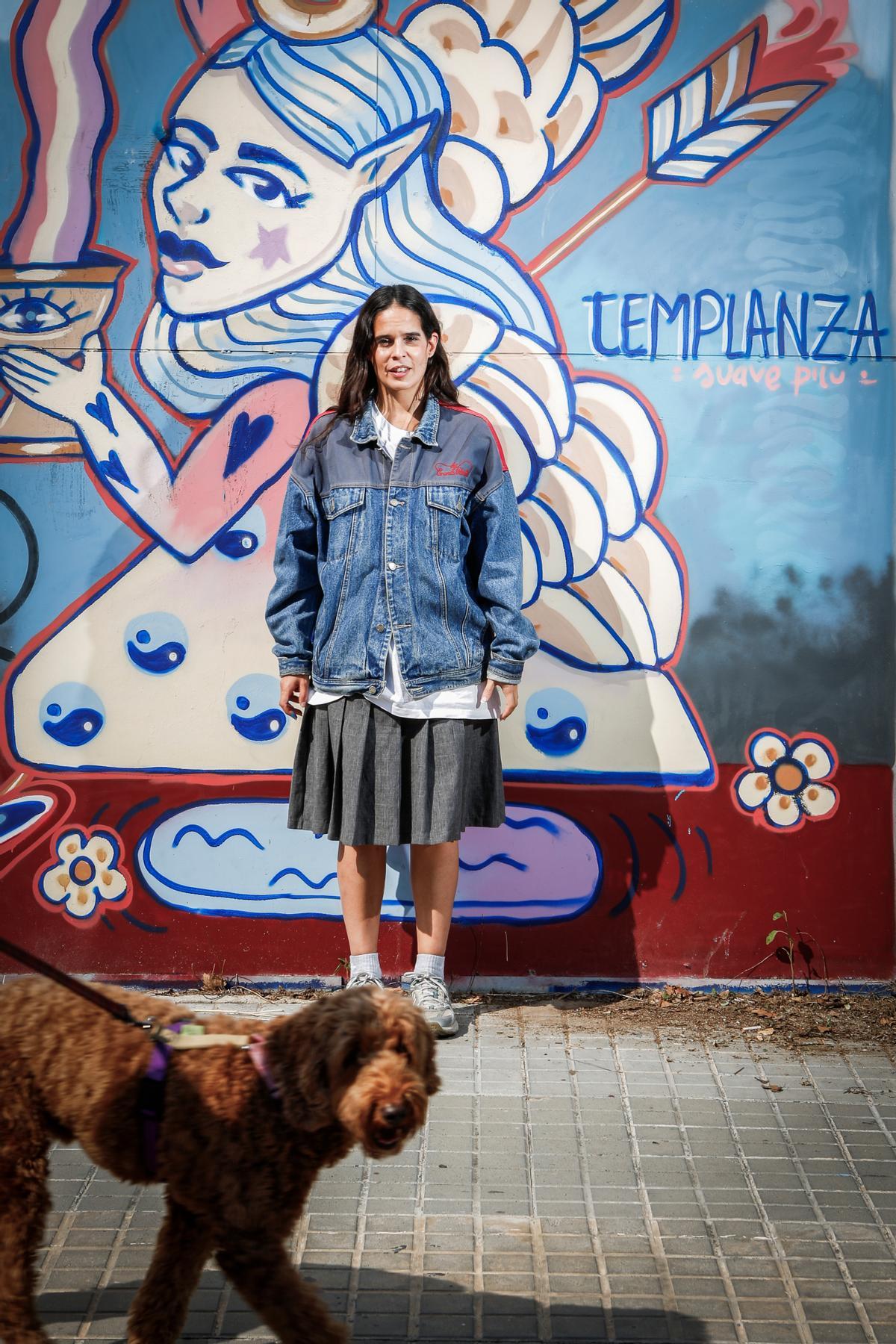 Ángeles Toledano, cantaora de flamenco, después de la entrevista con SPORT