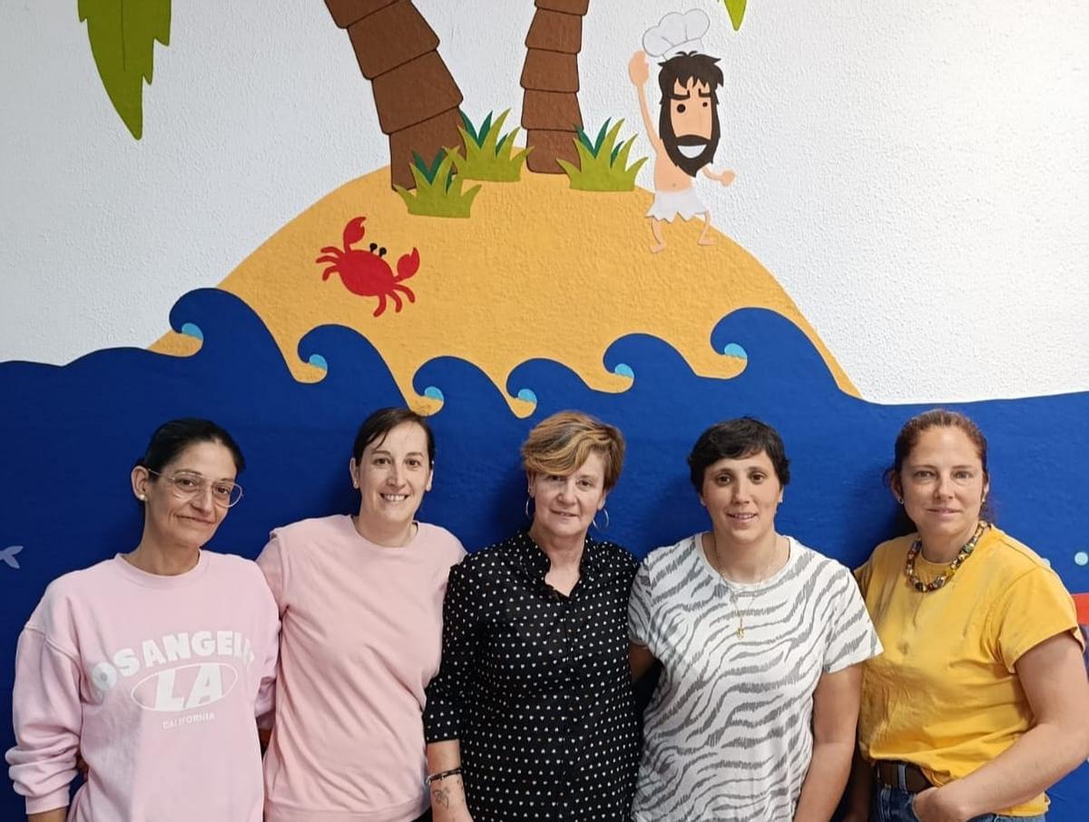 Por la izquierda, Aitana Villalba, Mari Menéndez, Maria Arango, Verónica Osendi, María Pérez.