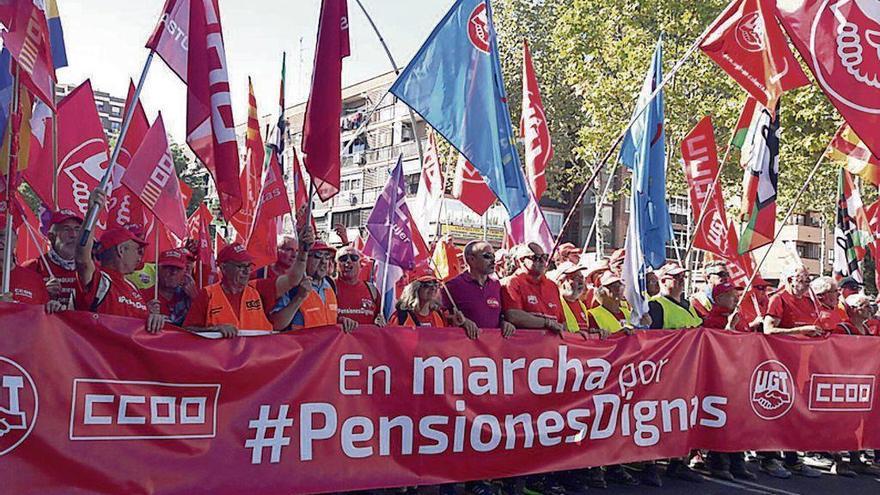 Las marchas por las pensiones dignas llegan hoy a Madrid