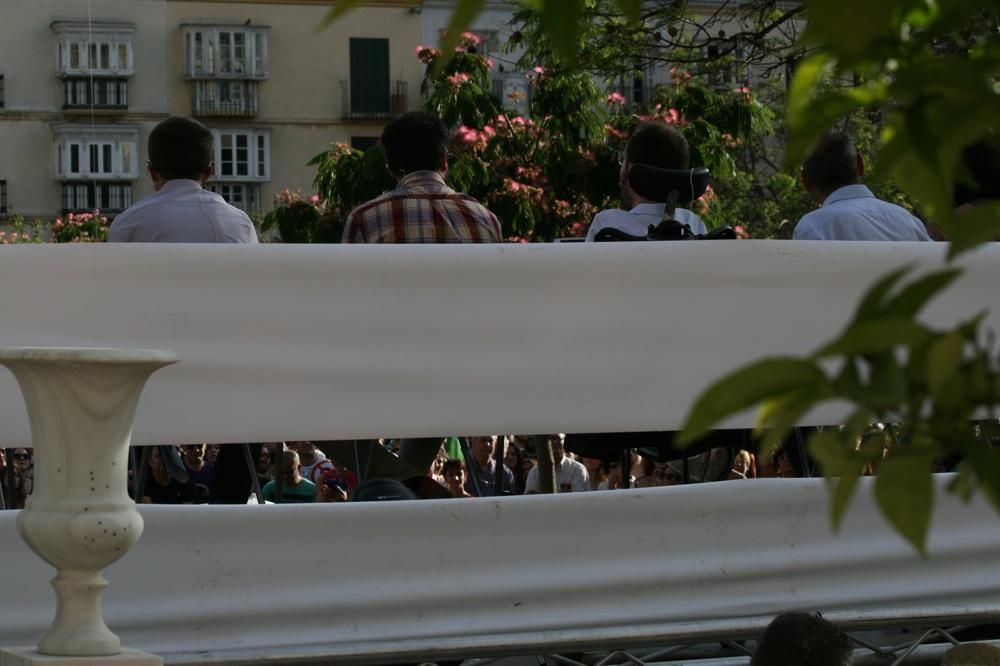 26J: Mitin de Unidos Podemos en la plaza de la Merced