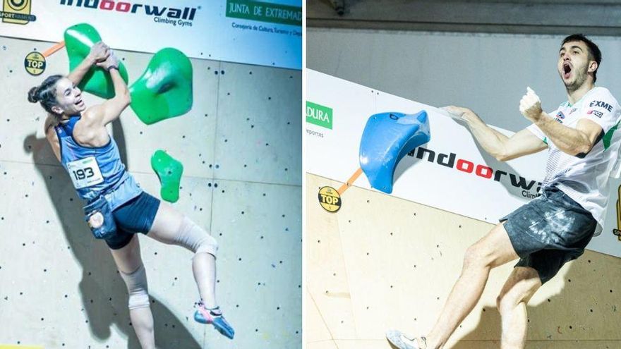 María Paredes y Alejandro Crespo, escaladores medallistas vocacionales