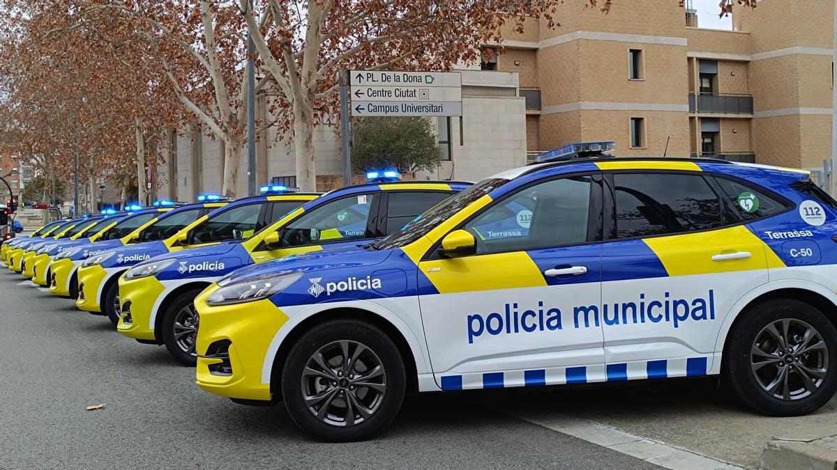 Vehículos de la Policía Municipal de Terrassa