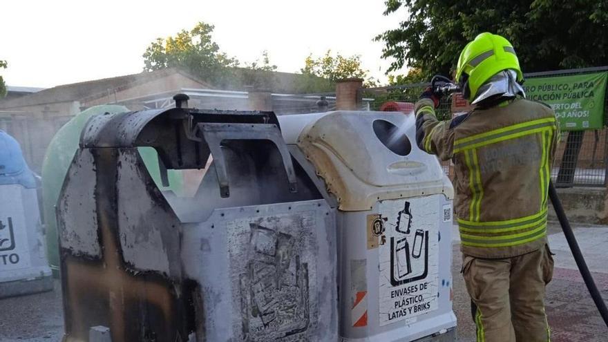 Huesca arde de madrugada: nueve contenedores calcinados en menos de una hora