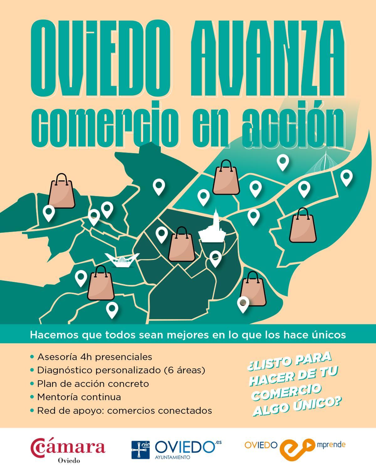 Cartel del programa "Oviedo avanza"