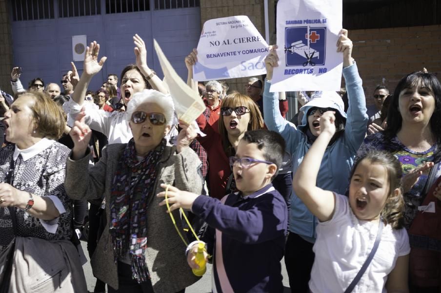 Manifestación sanitaria en Benavente