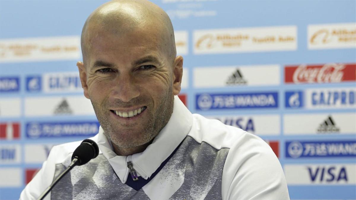 Zidane, en la rueda de prensa