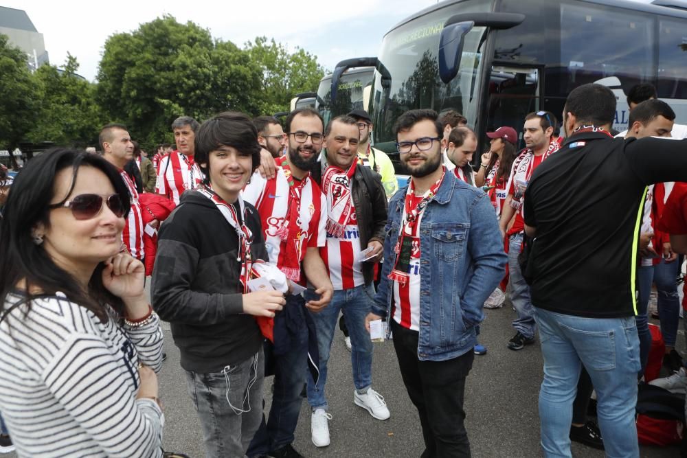 El sportinguismo pone rumbo a Valladolid para el play off a Primera.