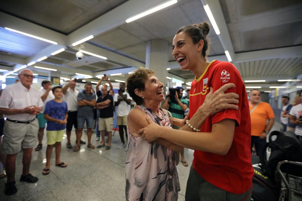 Llegada de deportistas mallorquines de Río