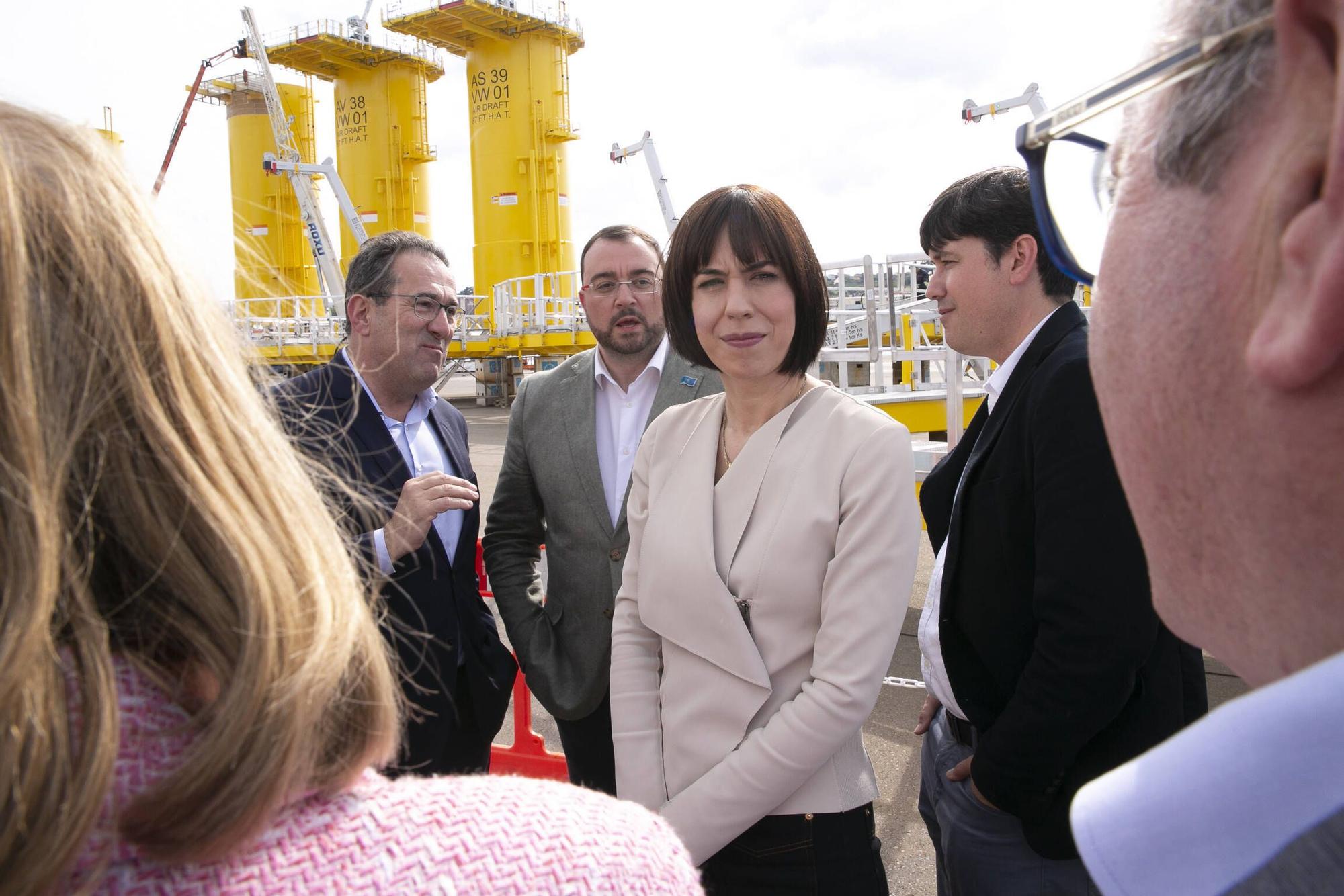 EN IMÁGENES: La visita de la ministra de Ciencia a Avilés