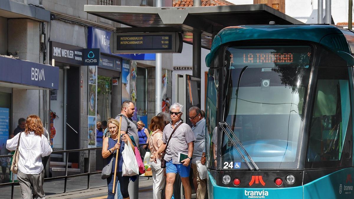 Parada del tranvía de Weyler, inoperatva el próximo domingo