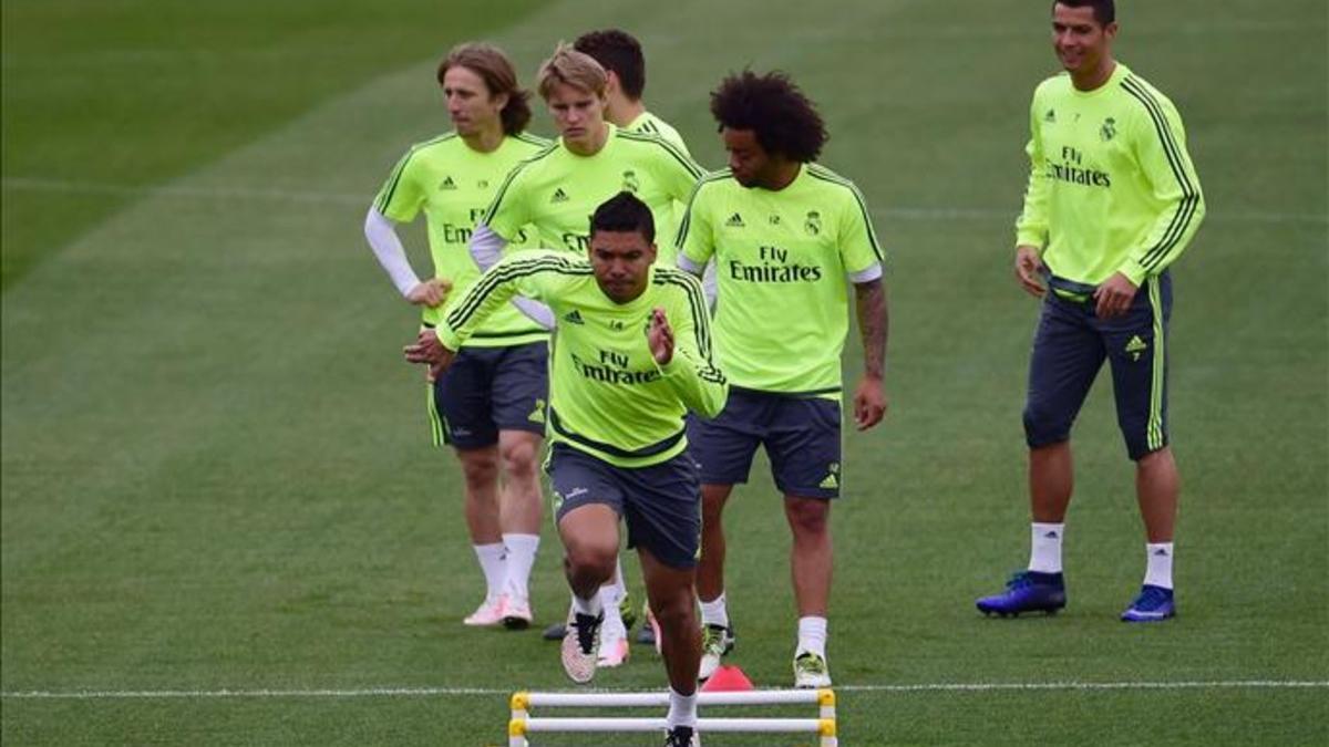 La plantilla del Real Madrid se ha entrenado en Valdebebas