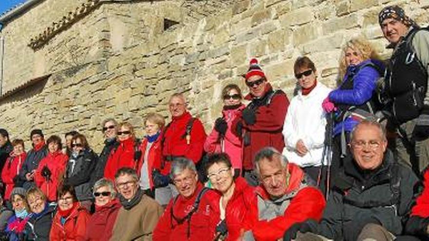 La Colla Excursionista de Vilanova del Camí, a les muntanyes de Castellolí