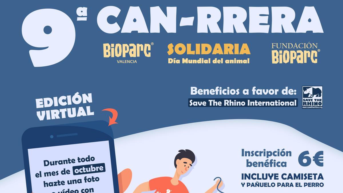 El periodo de inscripciones en la 9ª Can-rrera de BIOPARC Valencia finaliza el 31 de octubre.