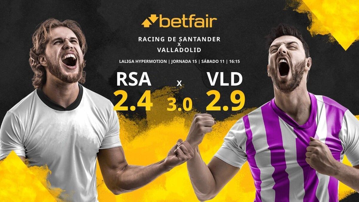 Real Racing Club de Santander vs. Real Valladolid: horario, TV, estadísticas, clasificación y pronósticos